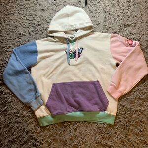 Steady hands butterfly hoodie sz S